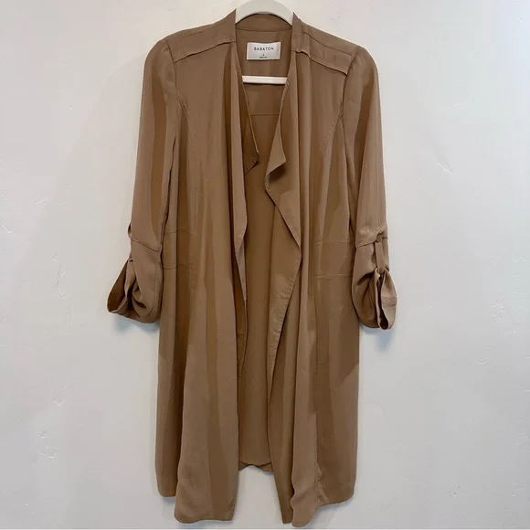 ARITZIA QUINCEY TRENCH in Camel Size small - Picture 8 of 11
